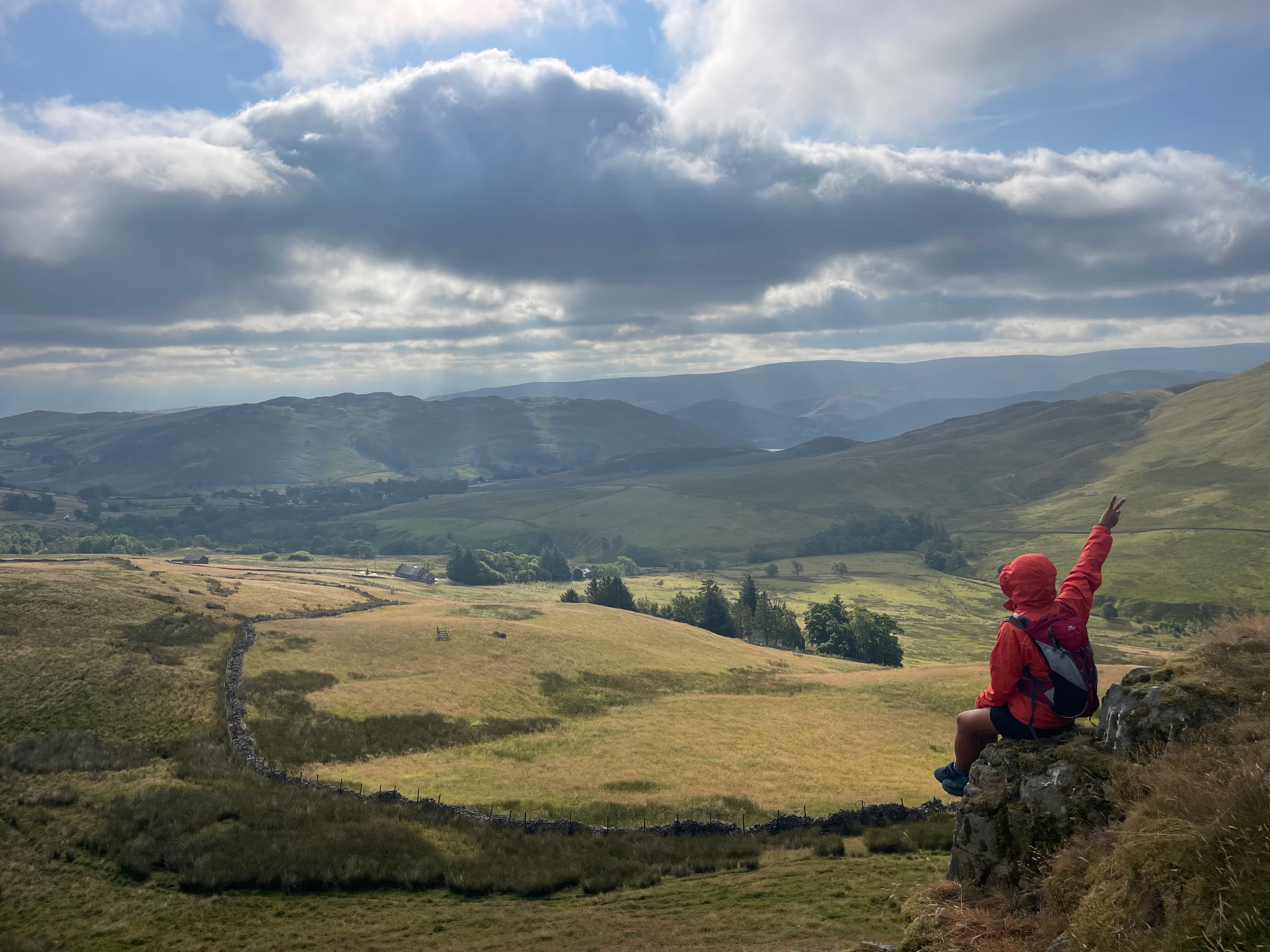 Lake District fells at golden hour